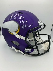 dalvin cook autographed helmet