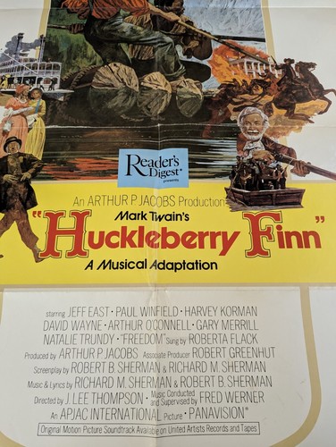 Classic Tale- "HUCKLEBERRY FINN" 1974 movie theatre original poster 27x41 - Picture 4 of 6