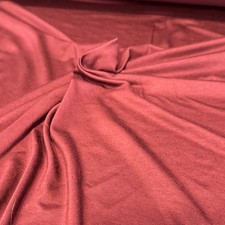 Red Micro-Modal Spandex Jersey Fabric 58" Lot of 3 yds Sextet Fabrics 25 total