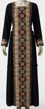 Authentic Jordanian Arab Kaftan Women Abaya Handmade Dress Oriental Boho Maxi