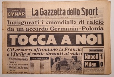 La Gazzetta dello Sport 2 June 1978 it's up to us