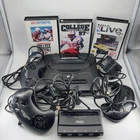 Sega Genesis Lot 3 Controllers Console Multi Tap Adapter Cords 3 Games Vtg