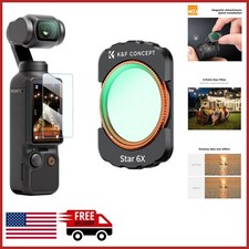 Optical Glass Star Filter for DJI Osmo Pocket 4/3 with Cross Screen Effect