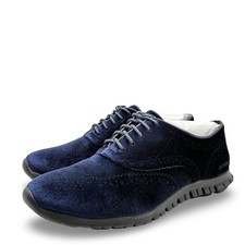 Cole Haan ZeroGrand Women's Blue Velvet Wingtip Oxford Casual Shoes Size 7B