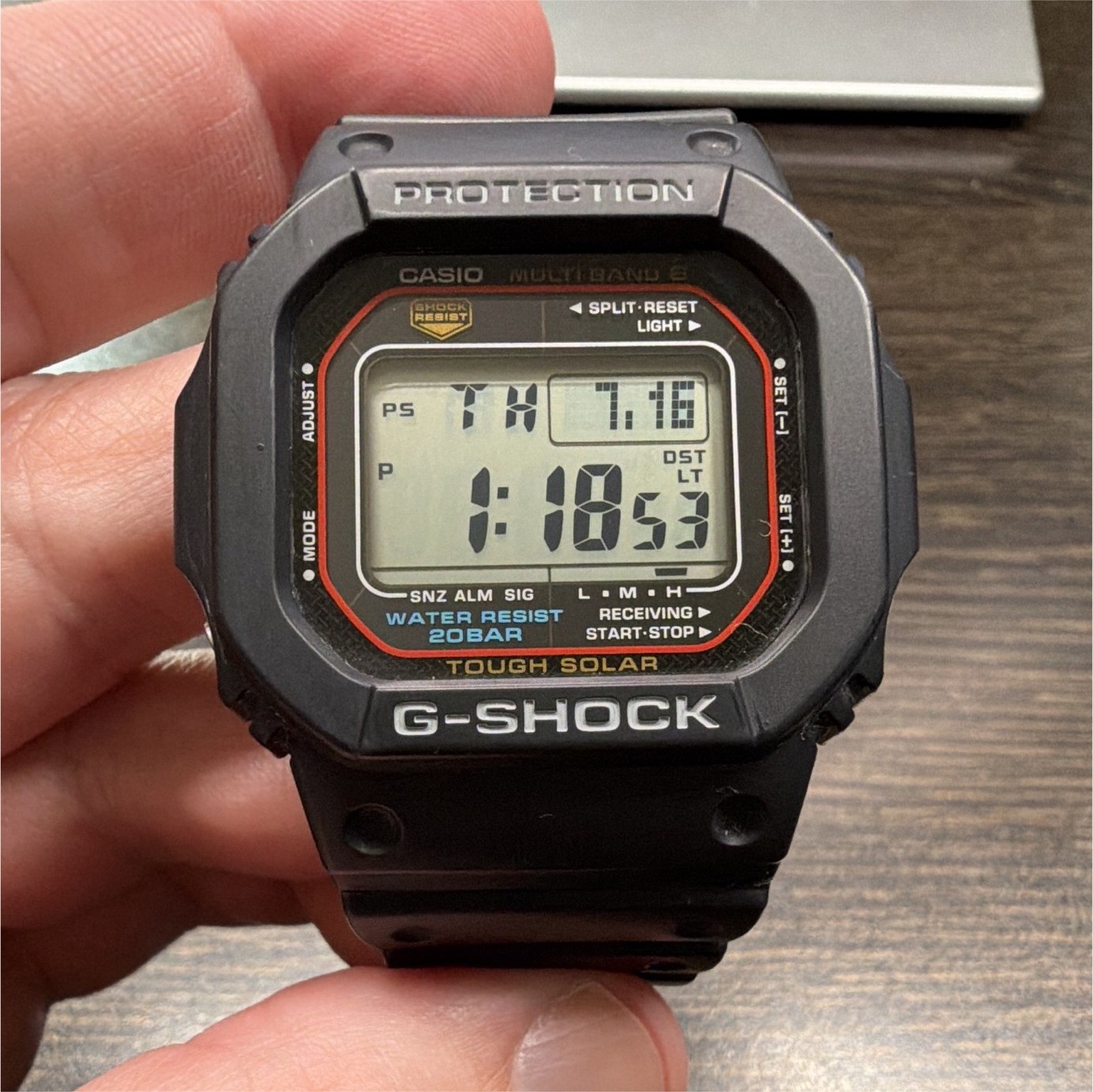 Casio G-SHOCK GW-M5610U Tough Solar Multiband 6 200m Digital Watch Black