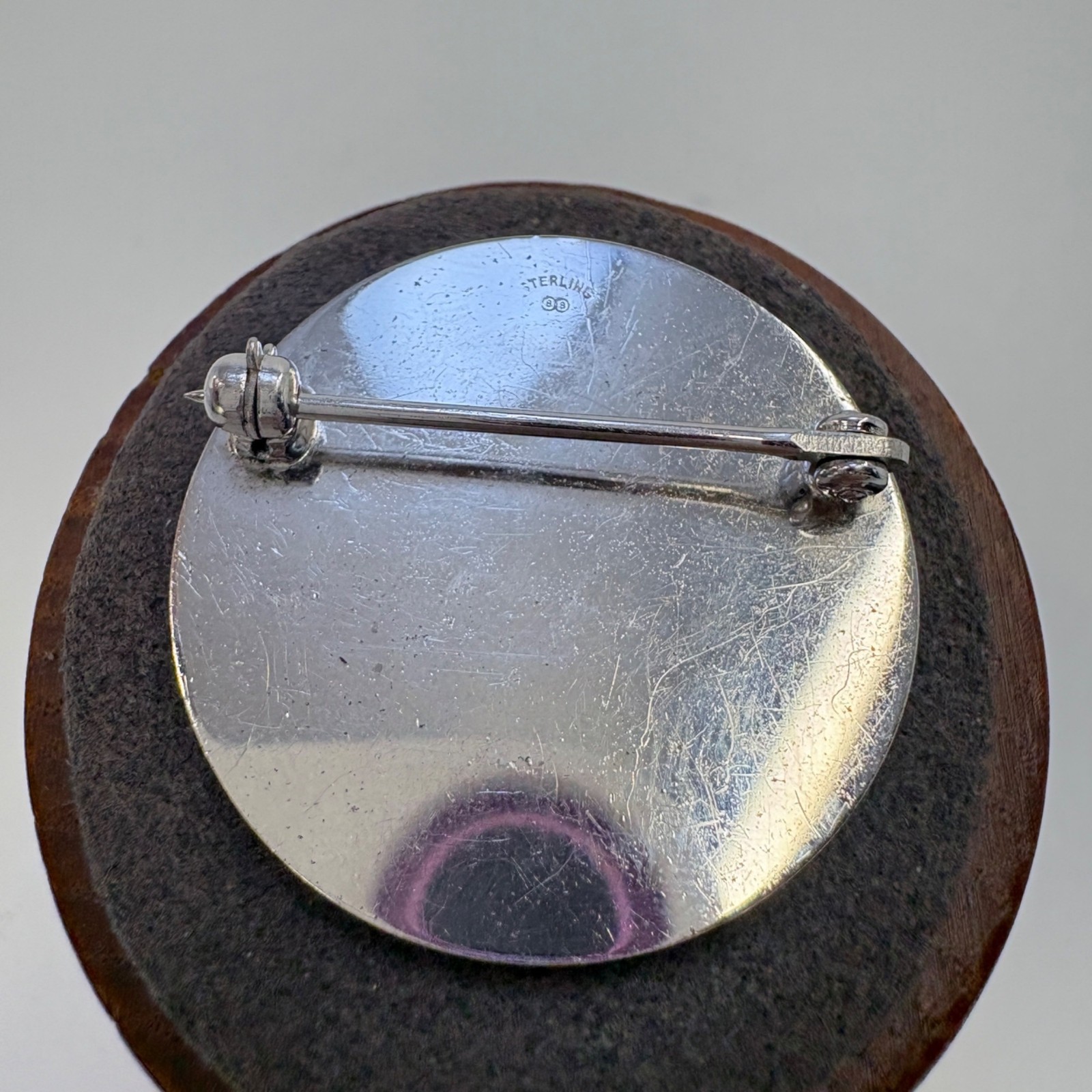 VTG Solid Sterling Silver 925 Engravable Circle B… - image 5