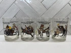 Houston Livestock Show Rodeo ︱1984 ︱Set of 4 Glasses ︱Coke︱McDonalds︱Vintage