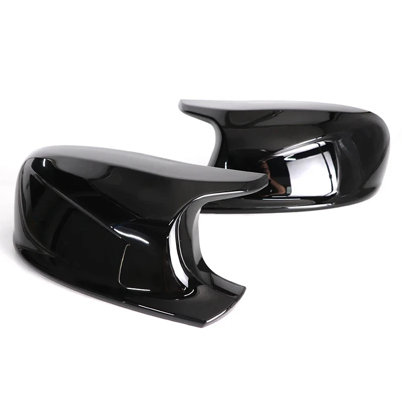 2pcs M Style Black Side Mirror Covers for BMW X3 F25 X1 E84 Pre-LCI 2010-2013 Foto 2 de 4