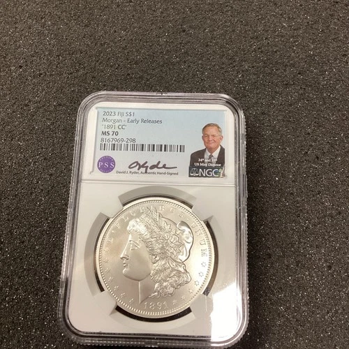 2023 FIJI MORGAN DOLLAR ~ 1891-CC ~  NGC MS-70 EARLY RELEASE!