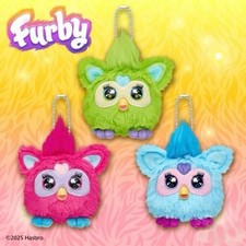 Furby Stuffed Mascot Doll Key Chain All 3 Types Complete