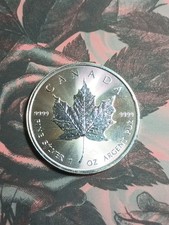 ??2023 1 OUNCE $5 .9999 FINE SILVER CANADA MAPLE LEAF QUEEN ELIZABETH II?? 88.34 per troy oz