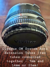 Olympus OM System Auto Extension Tubes Untested As Is For Parts Or Not Working