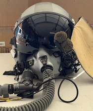 USAF GENTEX HGU-55/P FLIGHT HELMET SIZE LARGE