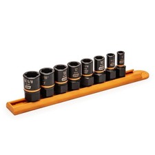 Bolt Biter 1/4"and 3/8"Drive SAE/Metric Impact Extraction Socket Set (8-Piece)