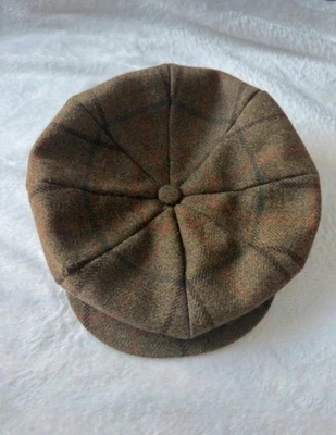 Casquette Bakerboy Lock & Co. Hatters Tremelo - Laine marron vintage - Photo 1/4