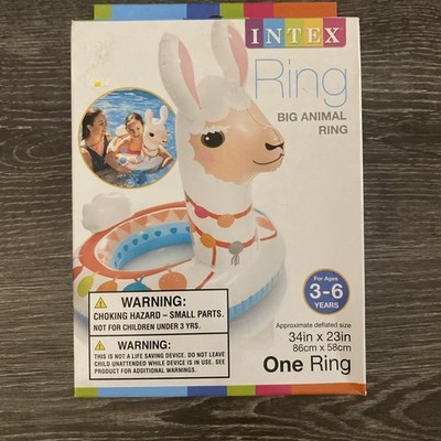Intex Big Animal Inflatable Swim Pool Ring for Kids 3 - 6Yrs Llama 34'' x 23'' NEW