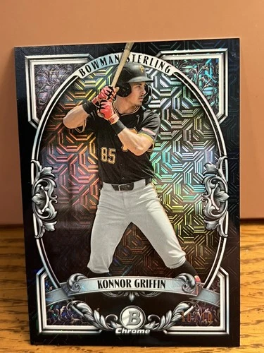 Topps 2026 Bowman Chrome Sterling Konnor Griffin #BST-7 Black Mojo 10/10 Bookend