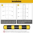 31" Rubber Round Edge Corner Guard Protector reflective yellow safety strips 2pc — photo 4