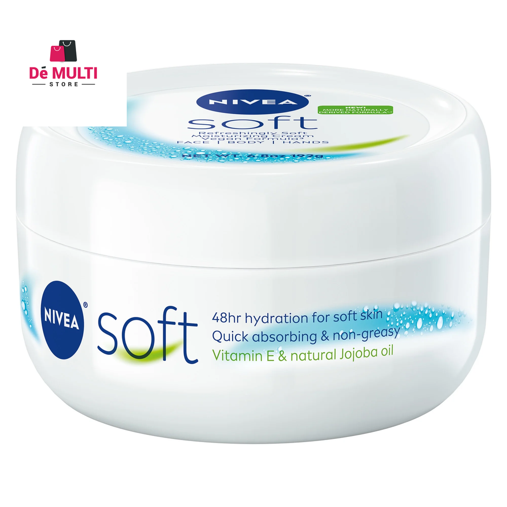 NIVEA Soft Refreshing Moisturizing Cream for Body and Hands