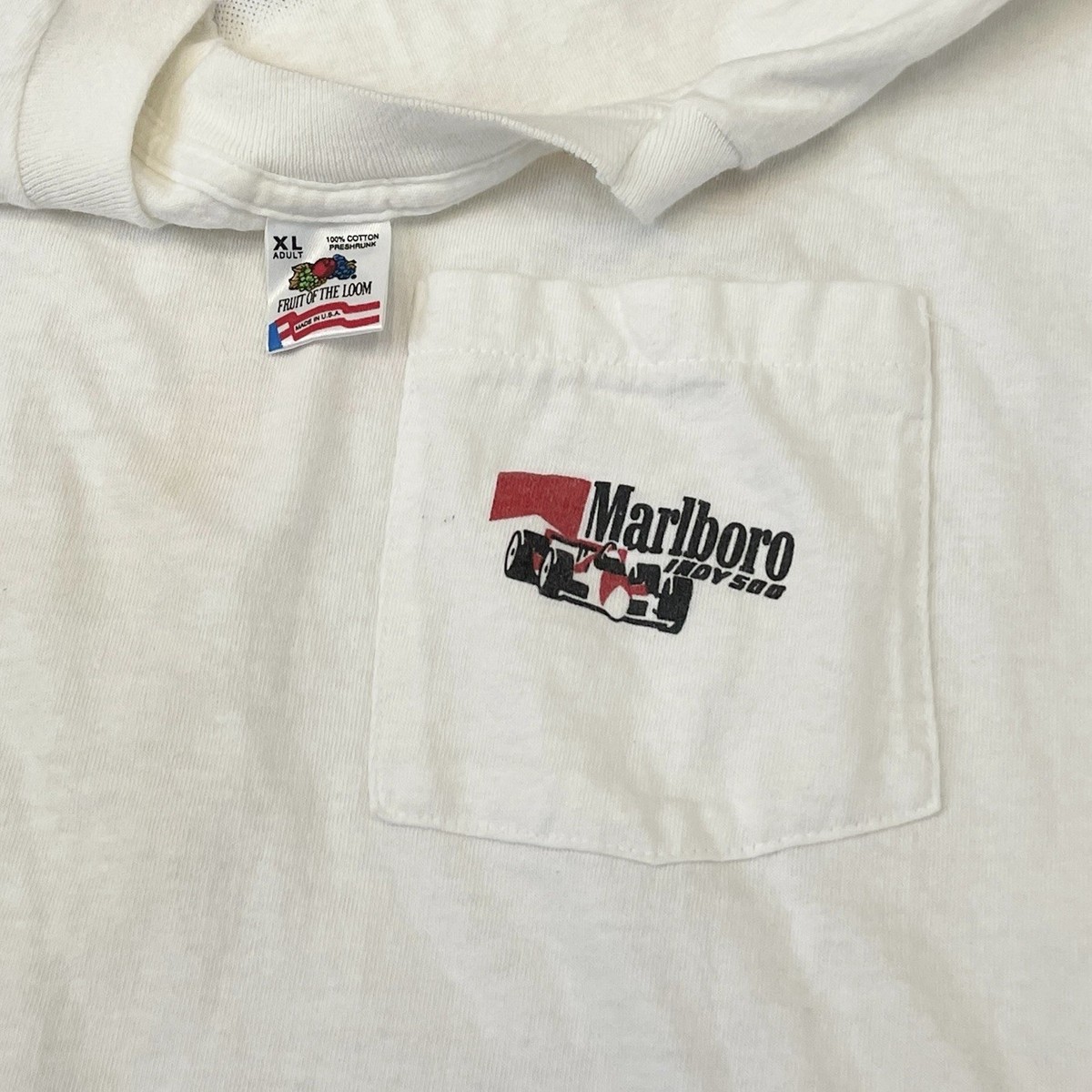 Vintage Marlboro Cigarettes Racing 1992 Pocket T-shirt | eBay