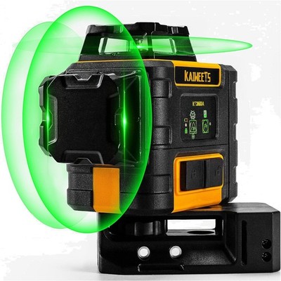 Kreuzlinienlaser Grün 3x360° Linienlaser Selbstnivellierung Profi Nivelliergerät