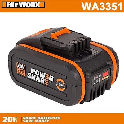 5000mAh 20V MAX 5,0Ah Akku Für Worx Original Ersatzakku WA3551 WA3553 WA3556 NEU