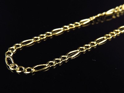 Massive 14K Gelbgold 2mm Figarokette Halskette in Karabinerverschluss 16-24 Zoll