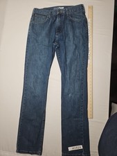 Carhartt Men's 34x36 Loose Straight Relaxed Fit Work Denim Blue Jeans Pants