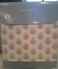 Kassatex fine Linens QUEEN Sheet Set 100 cotton Percale 300tc floral sheets