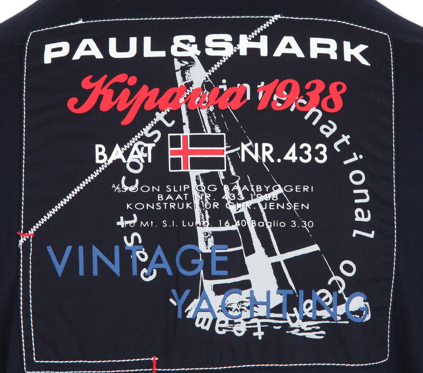 Paul & Shark Yachting sweatshirt polo shirt size 2XL Kipawa Kpw Oslo 1938 image 9
