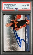 STEPHEN CURRY #30 SIGNED WARRIORS 2009 PANINI STUDIO ROOKIE CARD PSA/DNA AUTO. rookie card picture
