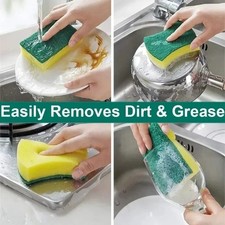 Kitchen Cleaning Sponges Reusable High Absorbent Double-Sided Magic Sponge