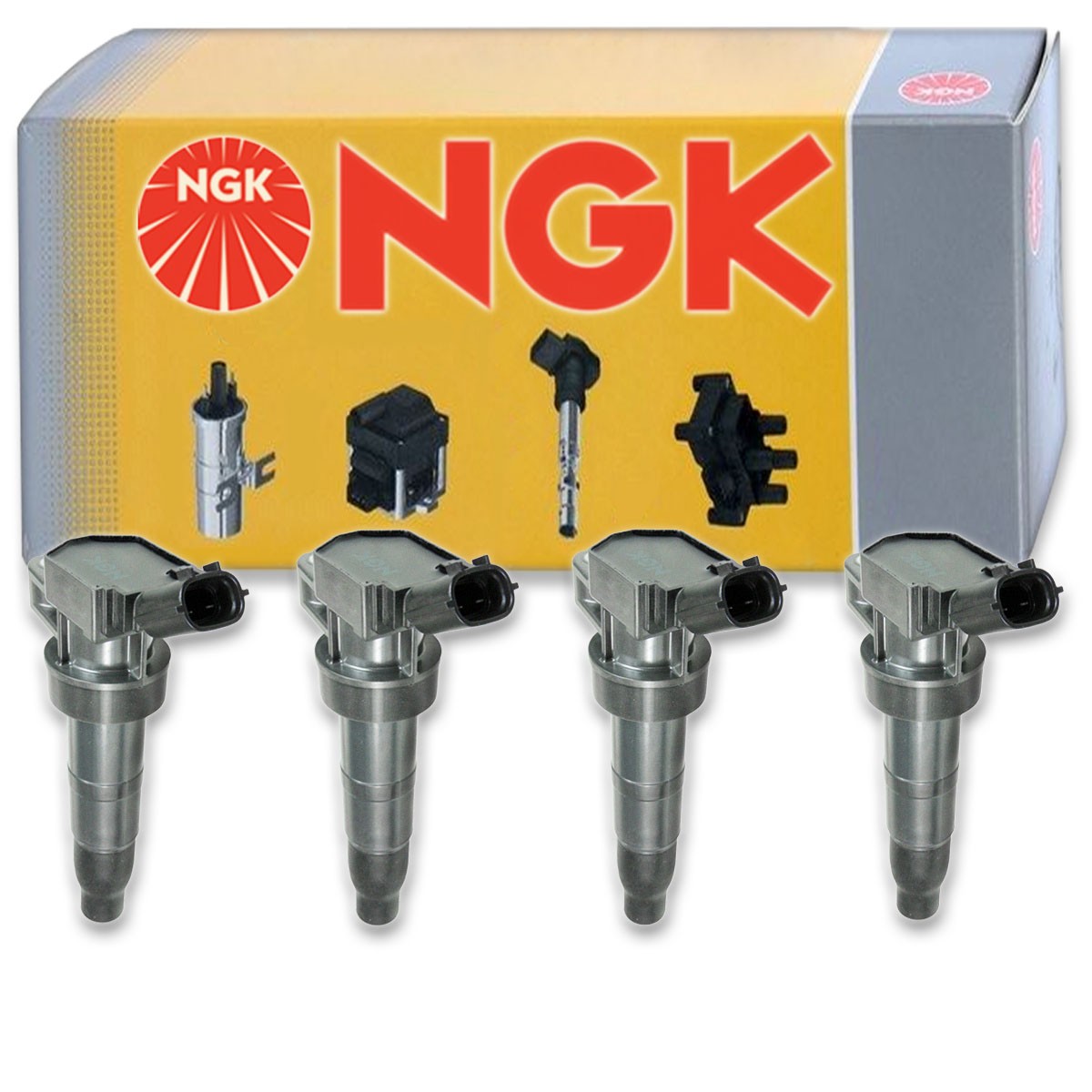 4 pc NGK 48873 U5259 Ignition Coils for UF647 UF-647 IC750 E1147 27300-2G700 fe