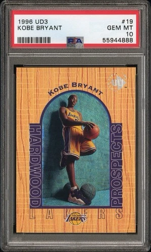 1996 Upper Deck UD3 Basketball Kobe Bryant ROOKIE #19 PSA 10 LAKERS GEM MINT HOF