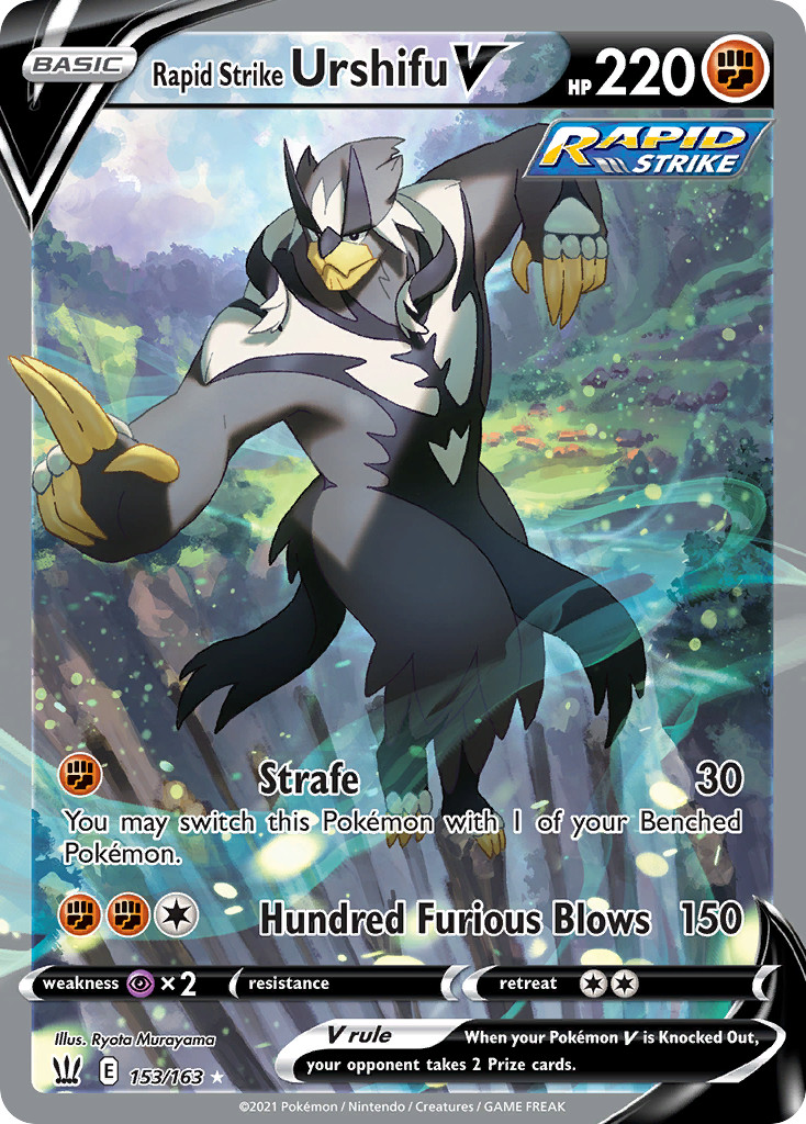 Rapid Strike Urshifu V - Holo - Battle Styles - 153/163 NM Pokemon