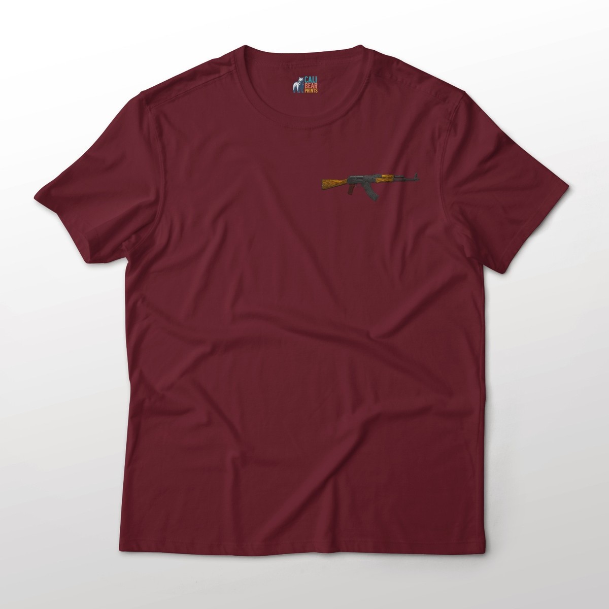 AKM AK-47 Assault Rifle Gun Art Chest Graphic T-Shirt | eBay