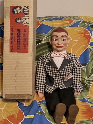 Working KNUCKLEHEAD SMIFF 24'' Juro Ventriloquist Dummy Doll w/Box - Jerry's Pal