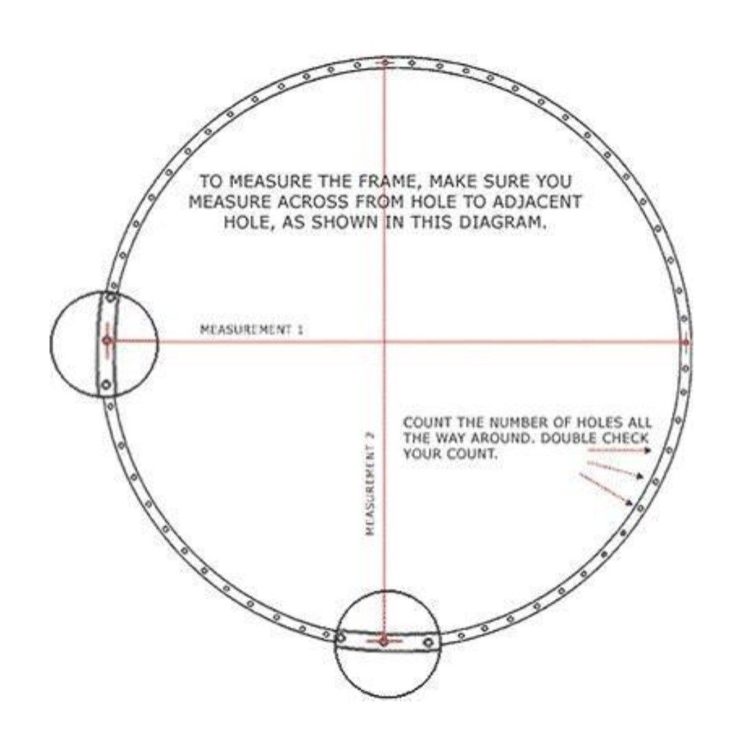 Upper Bounce Trampoline Mat Replacement 72 V-rings 5.5"Springs Weather Resistant