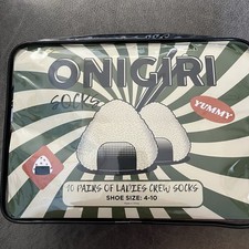 Japanese Kawaii Onigiri, Sushi Chopsticks ladies 10 pairs of socks Rice Balls