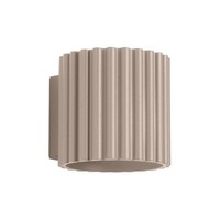Wandleuchte Up Down Indirekt Taupe Aluminium G9 T:12 Cm Wandlampe Treppenhaus