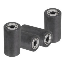 4Pcs Plastic Roller Wheel with Bearing, 3/8"x1-1/4"x2-3/8" Bearing Pulley