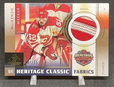 2024-25 SP Game Used MacKENZIE WEEGAR /35 Heritage Classic Patch Calgary