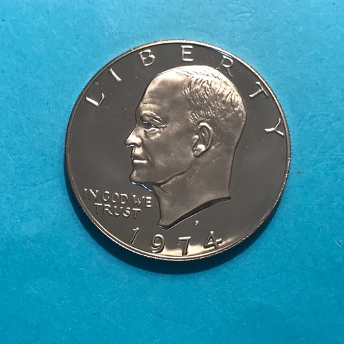 1974 S Eisenhower Dollar  PROOF Clad  Coin   FREE SHIP