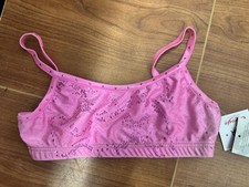 New Sports Bra Capezio Metallic Pink Child 10154C Multiple Colors Sizes