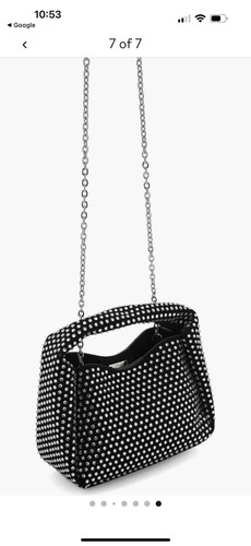 Mango Mini Tasche mit Strasskette - Bild 8 von 8
