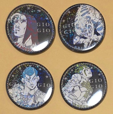 JoJo's Bizarre Adventure Part 5 Badge Set Risotto Ghiaccio Formaggio Cioccolata