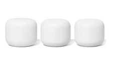 Restored Google Nest Wi-Fi Router 3 Pack 2nd Generation 4x4 AC2200 Mesh Wi-Fi