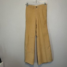 Vintage 70  s Levi  s Panatela Beige Corduroy Slacks Bell bottoms Size 4