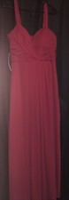 Azazie Dress Size 14 A14 Red Maxi Formal Prom Homecoming 