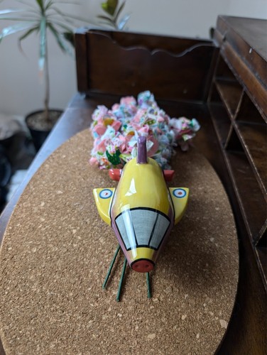 Lorna Bailey Signed Spaceship Sugar Sifter - Picture 6 of 6